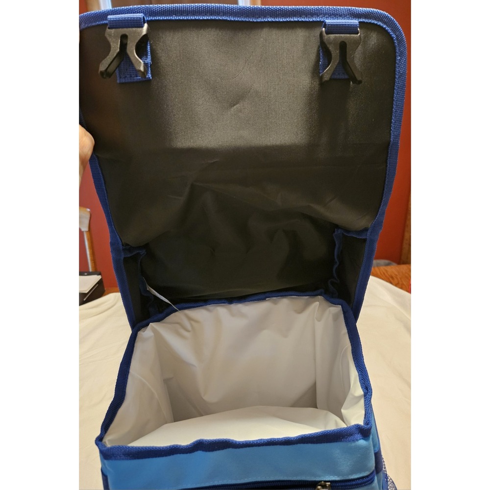 TOMMY BAHAMA Zip Cooler Bag Insulated Backpack 24 Cans Deep Blue - Picture 10 of 12